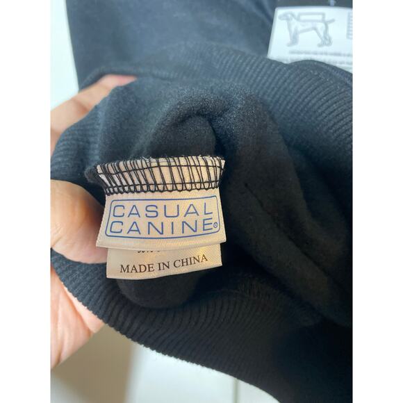 Casual Canine Dog Black Basic Hoodie Large NEW - Picture 6 of 7